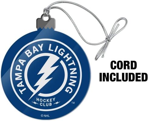 GRAPHICS & MORE NHL Tampa Bay Lightning Logo Acrylic Christmas Tree Holiday Ornament in Saudi Arabia