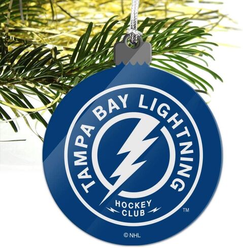 GRAPHICS & MORE NHL Tampa Bay Lightning Logo Acrylic Christmas Tree Holiday Ornament in Saudi Arabia