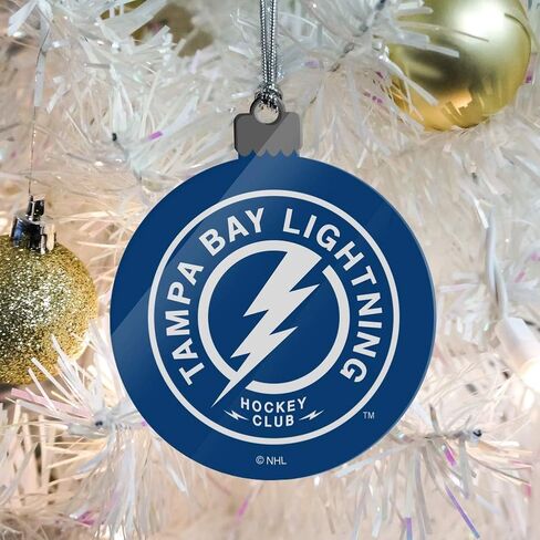 GRAPHICS & MORE NHL Tampa Bay Lightning Logo Acrylic Christmas Tree Holiday Ornament in Saudi Arabia