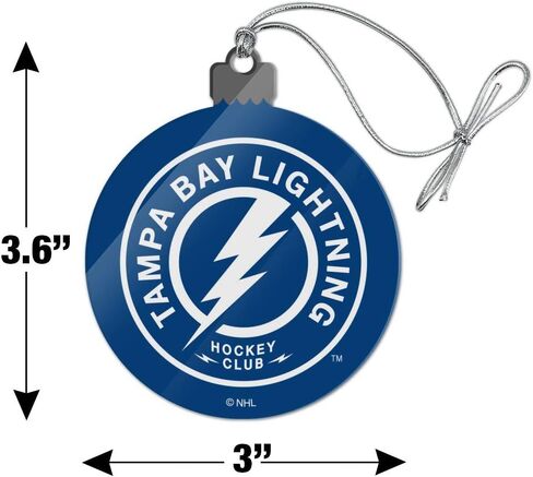 GRAPHICS & MORE NHL Tampa Bay Lightning Logo Acrylic Christmas Tree Holiday Ornament in Saudi Arabia