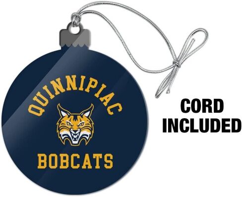 GRAPHICS & MORE Quinnipiac University Bobcats Logo Acrylic Christmas Tree Holiday Ornament in Saudi Arabia