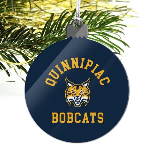 GRAPHICS & MORE Quinnipiac University Bobcats Logo Acrylic Christmas Tree Holiday Ornament in Saudi Arabia