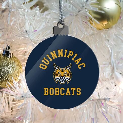 GRAPHICS & MORE Quinnipiac University Bobcats Logo Acrylic Christmas Tree Holiday Ornament in Saudi Arabia