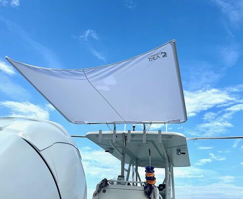 7 × 6 أبيض SS200 حامل قضيب مزدوج ستيرن قارب مركز وحدة التحكم ظل الشمس in Kuwait