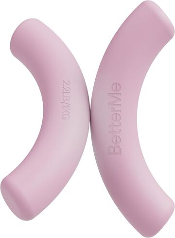 دمبل BetterMe Sculpt - زوج من أوزان اليد من النيوبرين بوزن 2.2 رطل - أوزان ناعمة غير قابلة للانزلاق للنساء - البيلاتس المدمجة والبار والدمبل للتمرين المنزلي in Kuwait