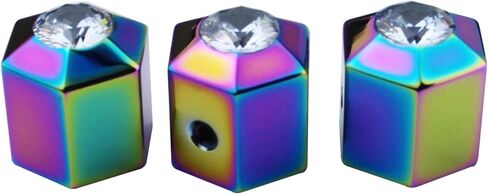 Guyker Potentiometer Control Knobs with 6mm Dia. Shaft Pots - 3PCS High Grade Stainless Steel Speed Tone Volume Knob with Diamond Top Replacement for Electric Guitar or Precision Bass, CKB024 chrome in Saudi Arabia
