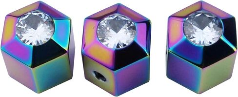 Guyker Potentiometer Control Knobs with 6mm Dia. Shaft Pots - 3PCS High Grade Stainless Steel Speed Tone Volume Knob with Diamond Top Replacement for Electric Guitar or Precision Bass, CKB024 chrome in Saudi Arabia