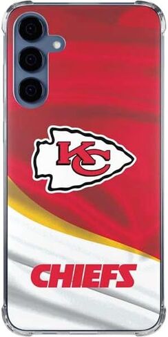 Skinit Clear Phone Case Compatible with Galaxy A35 5G - Officially Licensed NFL Kansas City Chiefs Design in Saudi Arabia