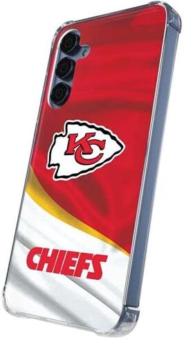 Skinit Clear Phone Case Compatible with Galaxy A35 5G - Officially Licensed NFL Kansas City Chiefs Design in Saudi Arabia