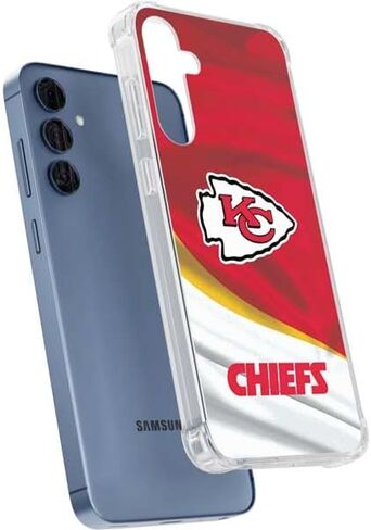 Skinit Clear Phone Case Compatible with Galaxy A35 5G - Officially Licensed NFL Kansas City Chiefs Design in Saudi Arabia