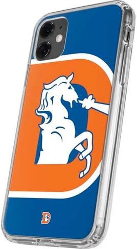 حافظة هاتف Skinit الشفافة متوافقة مع iPhone 11 - تصميم شعار NFL Denver Broncos Retro مرخص رسميًا in Kuwait