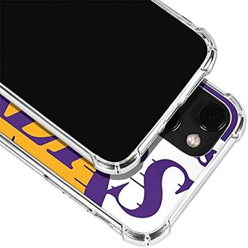 Skinit Clear Phone Case Compatible with iPhone 13 - Officially Licensed NBA Los Angeles Lakers Large Logo Design in Saudi Arabia