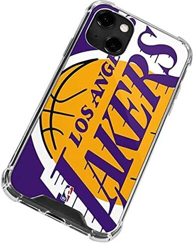 Skinit Clear Phone Case Compatible with iPhone 13 - Officially Licensed NBA Los Angeles Lakers Large Logo Design in Saudi Arabia