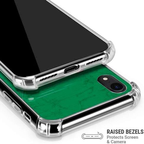 حافظة هاتف Skinit الشفافة متوافقة مع iPhone XR - تصميم الشعار الأساسي الأخضر المرخص رسميًا من NBA Boston Celtics in Saudi Arabia