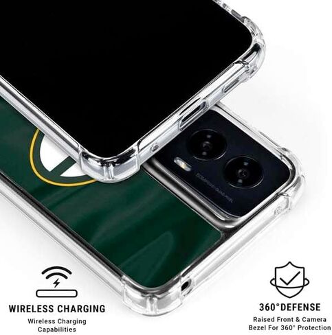 حافظة هاتف Skinit الشفافة متوافقة مع Moto G Power 5G (2024) - تصميم Green Bay Packers المرخص رسميًا من NFL in Saudi Arabia
