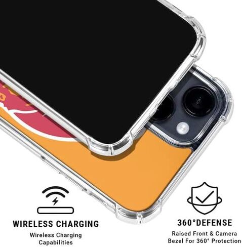Skinit Clear Phone Case Compatible with iPhone 14 - Officially Licensed NFL Tampa Bay Buccaneers Retro Logo Design in Saudi Arabia