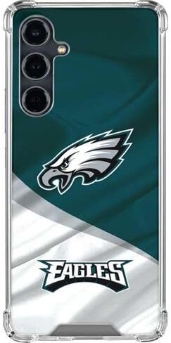 Skinit Clear Phone Case Compatible with Galaxy S23 FE - Officially Licensed NFL Philadelphia Eagles Design in Saudi Arabia