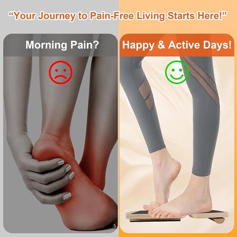 Ankle Balance Board Foot Strength Trainer With Non-Slip Mat And Wooden Base Suitable For Sprain Rehabilitation, Stability Training, Posture Correction, Plantar Fasciitis Relief, Physical Therapy, And Balance Training. in Saudi Arabia