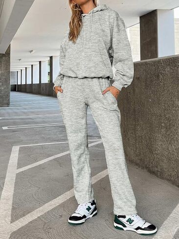 Hoodies for Women Oversized Fleece Sweatshirt with Pocket Loose Fit Casual Athletic Workout Pullover in Saudi Arabia