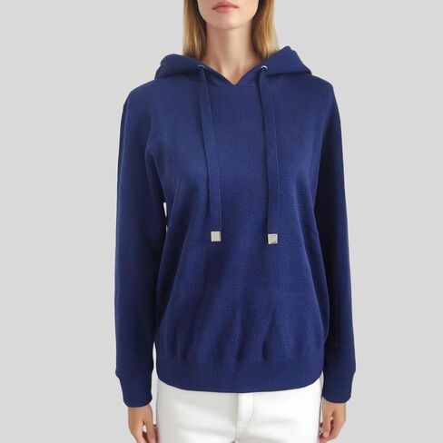 Women's 100% Merino Wool Long Sleeve,Casual Outdoor Performance, Sof t Hoodie Sweater in Saudi Arabia