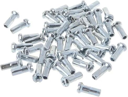 50 Pcs/Set Fit for Bicycle Spoke Cap 14G 12mm Steel Metal Cover Bike Parts Fixed Gear Folding Bikes Universal Practical Protective in Saudi Arabia