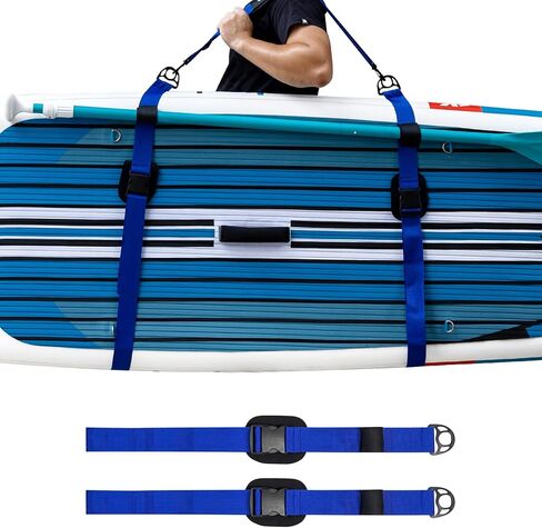 KOETSU Paddle Board Strap-Adjustable SUP Carry Straps, Padded Shoulder Strap with Hook for Kayak/Paddle Board/Surfboard in Kuwait