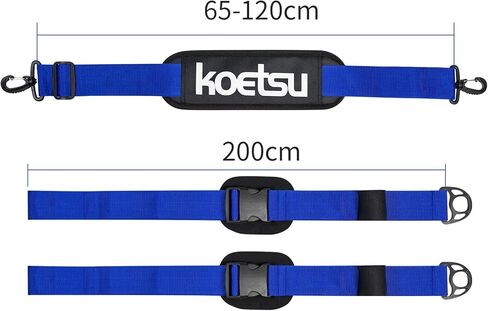 KOETSU Paddle Board Strap-Adjustable SUP Carry Straps, Padded Shoulder Strap with Hook for Kayak/Paddle Board/Surfboard in Kuwait