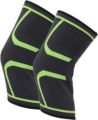 Knee Support Fitness Running Cycling Braces Kneepad Sport Gym Knee Pad Elastic Nylon M L XL Black Light Green Red Light Blue Orange (M) in Saudi Arabia
