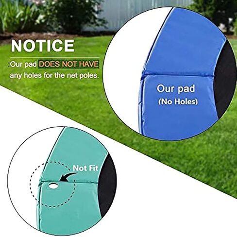 Trampoline Surround Pad Outdoor Trampoline Safety Mat, Replacement Spring Cover, UV Resistant, Ripstop Edge Protection in Saudi Arabia