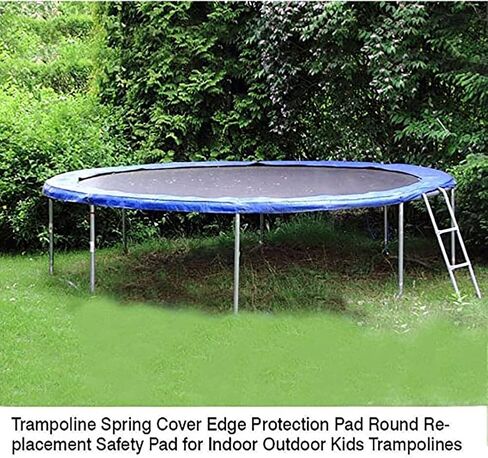 Trampoline Surround Pad Outdoor Trampoline Safety Mat, Trampoline Edge Protector, Garden Trampoline Spring Cover Protector Foam Pad Crash Enclosure Trampoline Accessories Kids Gift in Saudi Arabia