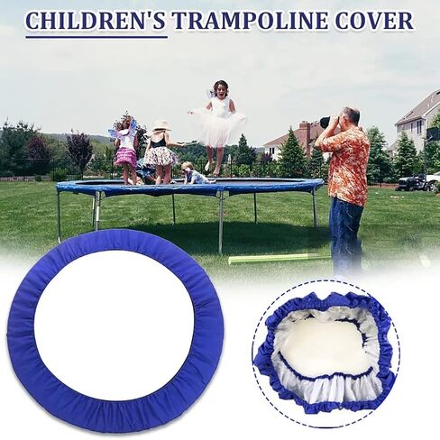 Trampoline Surround Pad Outdoor Trampoline Replacement Safety Pad, 3 Layers Waterproof and Shockproof - Safety Guard Spring Cover Pad Pad for Trampoline Frame Sponge Rim Coat Rim Accessories in Saudi Arabia