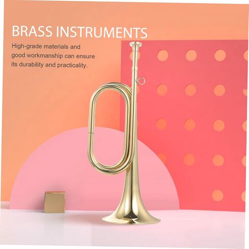 Milisten Beginner Bugle Lightweight Copper Trumpet for Music Enthusiasts Portable Wind Instrument for School Band Crisp Sound Durable Design for All Skill Levels in Saudi Arabia