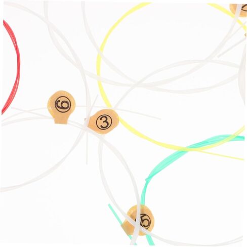 طقم أوتار قيثارة متينة مكون من 15 قطعة من HANABASS للآلات الموسيقية، ملحق بديل للقيثارة، سهل التركيب مع جهير قوي ثلاثي مشرق للمبتدئين والمحترفين in Kuwait