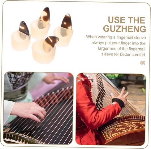 Durable Guzheng Nail Protectors Covers for Finger Safety Comfortable Fit for Practice Suitable for Adults Reusable and Easy to Clean in Saudi Arabia