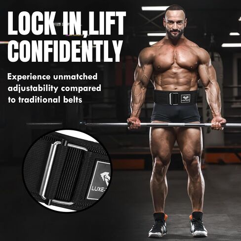 4 Inches Nylon Weightlifting Belt with Quick-Release Buckle, Belt for Cross Working out, Bodybuilding, Power Lifting. Deadlift Training Belt, Adjustable Weight Lifting Spine Support in Saudi Arabia