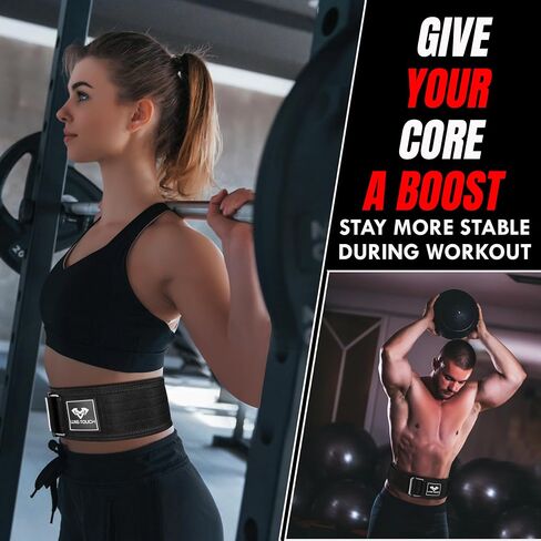 4 Inches Nylon Weightlifting Belt with Quick-Release Buckle, Belt for Cross Working out, Bodybuilding, Power Lifting. Deadlift Training Belt, Adjustable Weight Lifting Spine Support in Saudi Arabia
