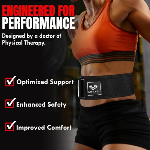 4 Inches Nylon Weightlifting Belt with Quick-Release Buckle, Belt for Cross Working out, Bodybuilding, Power Lifting. Deadlift Training Belt, Adjustable Weight Lifting Spine Support in Saudi Arabia