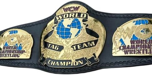 WCW WORLD TAG TEAM CHAMPIONSHIP BELT, WCW TAG TEAM HEAVYWEIGHT WRESTLING REPLICA CHAMPIONSHIP BELT 2MM in Saudi Arabia