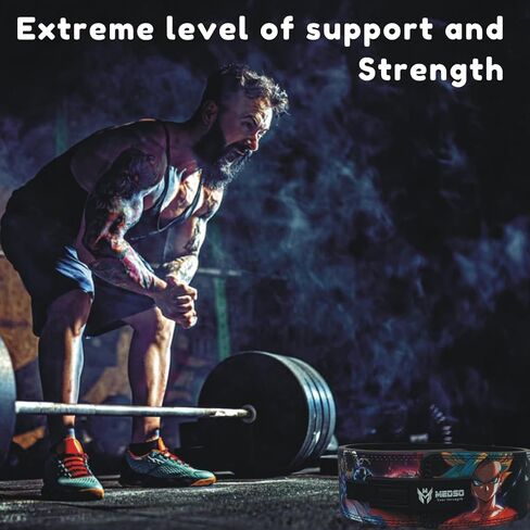 MEDSO Anime Weight Lifting Lever Belt, Lifting Blet for Squats,Deadlifts, Cross Training,Weightlifting, Bodybuilding for Perfect Back Support for Men Women in Saudi Arabia