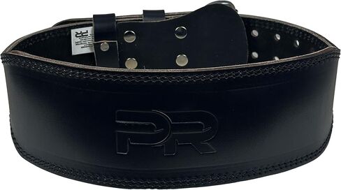 Men's 100% Pure Heritage Full Grain Leather Lifting Belt – Handcrafted with Extra Padding, Double Prong Buckle & Double Stitching in Saudi Arabia