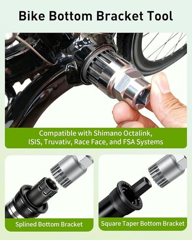 Pawfly Bike Bottom Bracket Tool, Bottom Bracket Removal Tool, 20-Tooth Bicycle Bottom Bracket Remover, Compatible with Shimano Octalink, ISIS Splined, Truvativ, Race Face & FSA Bottom Brackets in Saudi Arabia