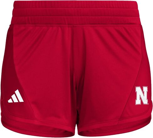 adidas Women's D4T Woven University of Nebraska Training Shorts, Team Power Red/White/NCAA Nebraska, Medium/3" Inseam in Saudi Arabia