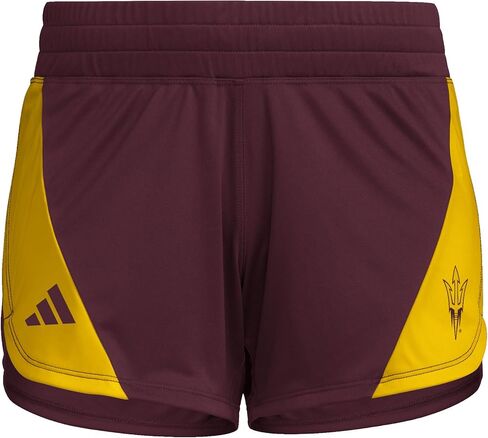 adidas Women's D4T Woven Arizona State University Training Shorts, Team Maroon/Team Collegiate Gold/Arizona State University, Small/3" Inseam in Saudi Arabia