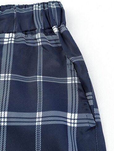 Blue Checkered Workwear Utility Trousers for Men Durable Casual Outdoor Hiking Pants in Saudi Arabia