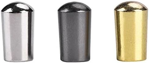 3Pcs Tip for Guitar Switch, 3-Way Toggle Switch Knob Copper Tip for EPI Electric Guitar(4mm / 0.16in- Silver + Black + Gold) in Saudi Arabia