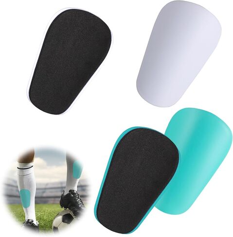 2 Pair Mini Shin Guards Soccer, Anti-Slip Miniature Shin Guards Small Protective Equipment Football Professional Pads for Men Women Youth (White, Green) in Saudi Arabia