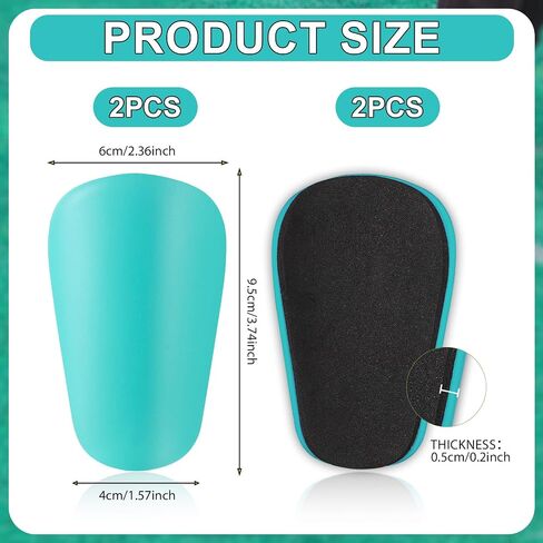 2 Pair Mini Shin Guards Soccer, Anti-Slip Miniature Shin Guards Small Protective Equipment Football Professional Pads for Men Women Youth (White, Green) in Saudi Arabia