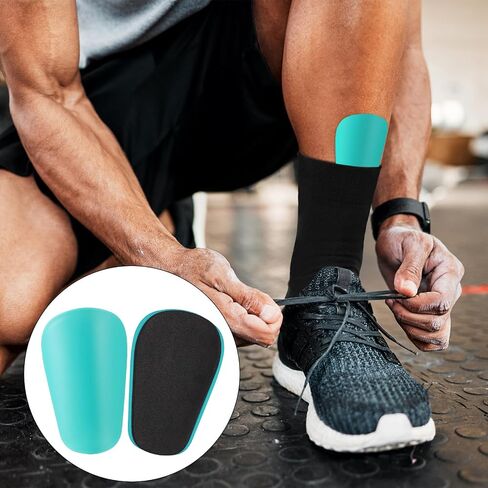 2 Pair Mini Shin Guards Soccer, Anti-Slip Miniature Shin Guards Small Protective Equipment Football Professional Pads for Men Women Youth (White, Green) in Saudi Arabia