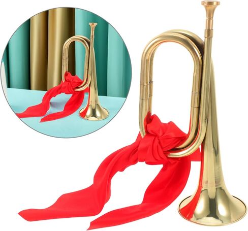 Sosoport Professional Alloy Bugle Practical Wind Instrument for Students Lightweight and Easy to Carry and Crisp Sound for Traditional Music for School Bands in Saudi Arabia