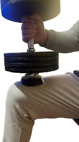 dumbbell end caps (2) - fit standard 1.15 inch thread adjustable dumbbells, make your home dumbbell workout more comfortable with these caps in Saudi Arabia